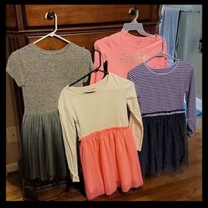 Cat & Jack Set of 4 Dresses, Large, 10/12